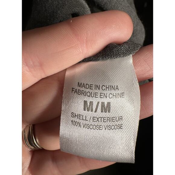 Theory Sleeveless Ruffles Top With Velvet Bow Gray SZ Medium Viscose Office Wear - Picture 4 of 7